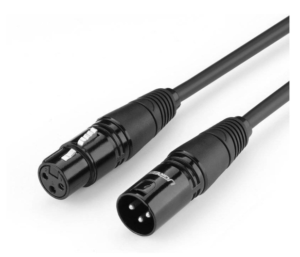 UGREEN AV130 Kabel XLR żeński do XLR męski - 10m czarny - 1489017 - zdjęcie